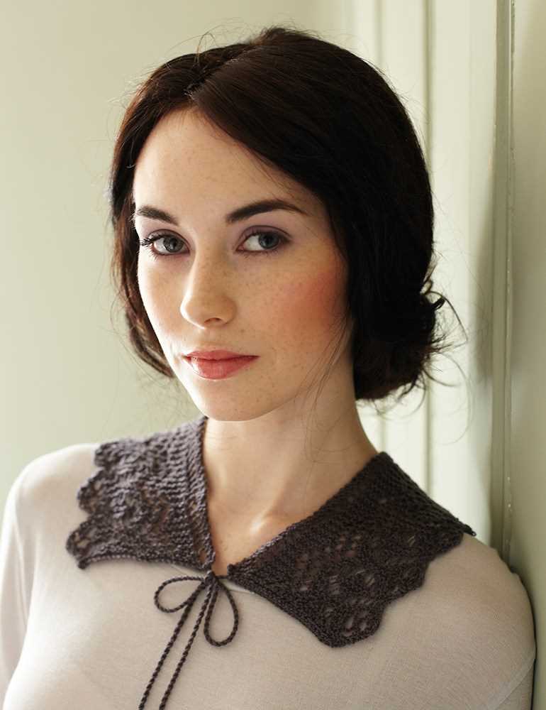 Knit lace collar pattern