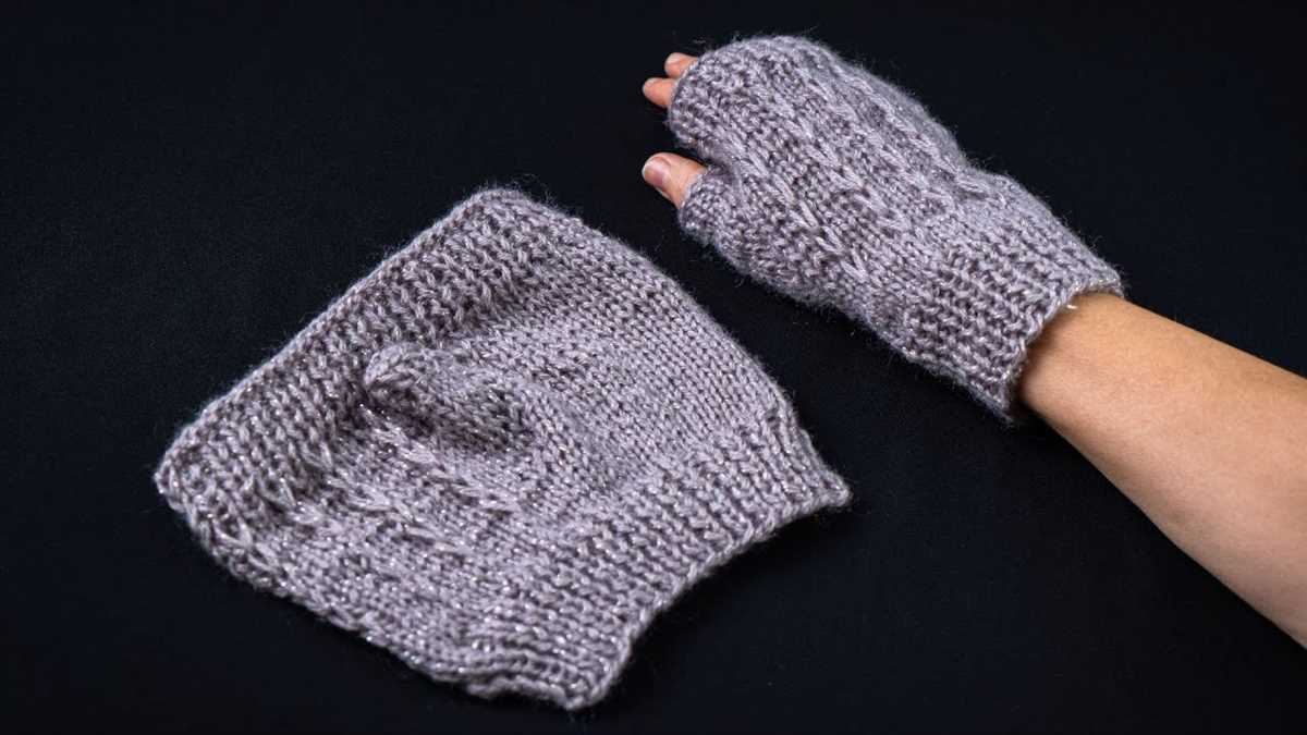 Knit mittens pattern circular needles