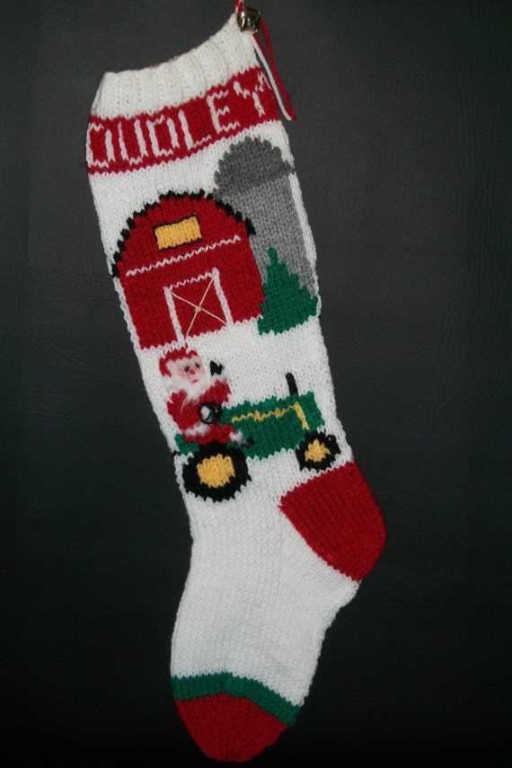 Knit o graf christmas stocking pattern