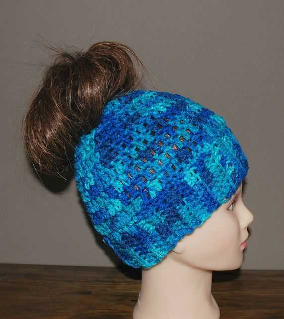Knit pattern for ponytail hat free