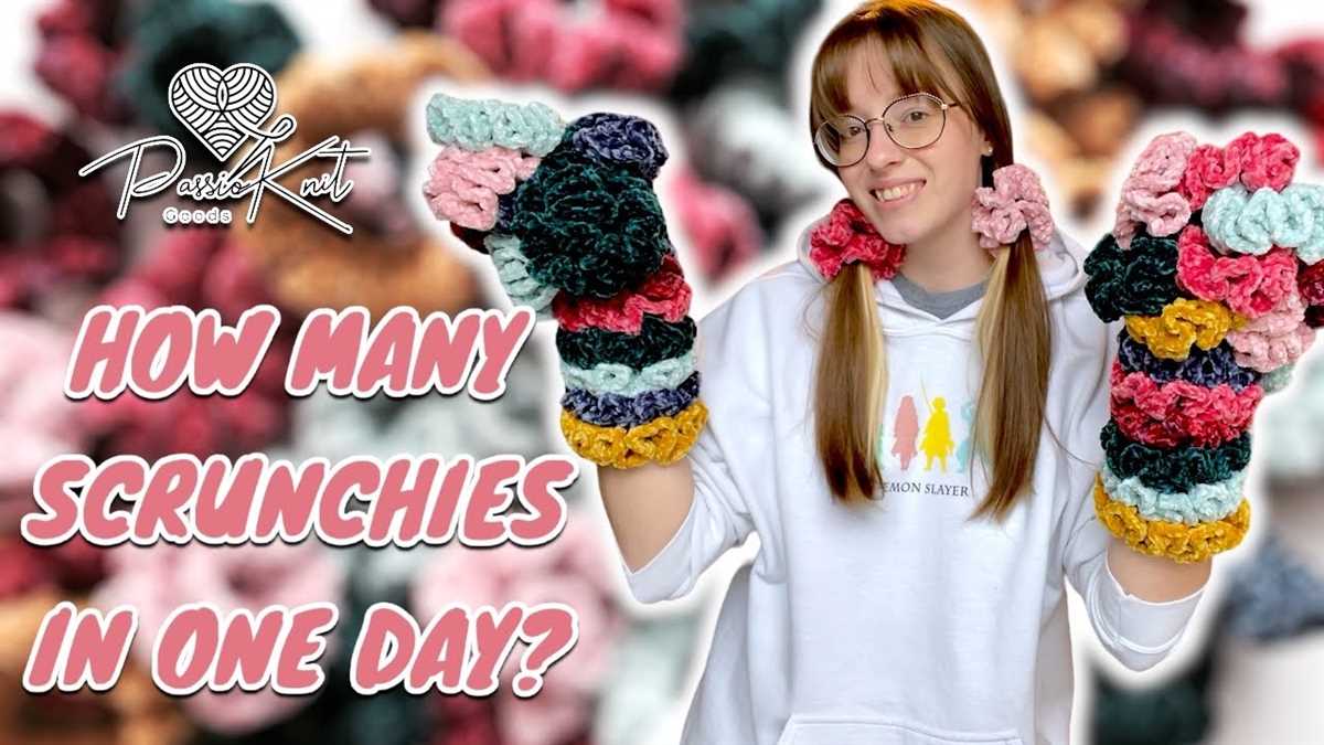 Knit scrunchies pattern