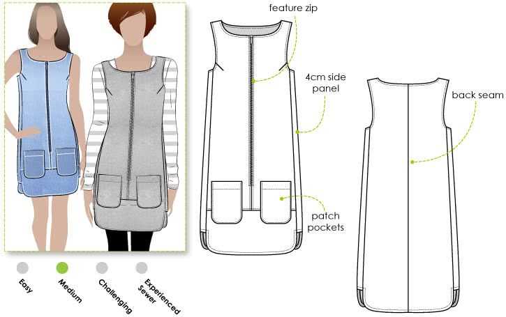Knit shift dress pattern