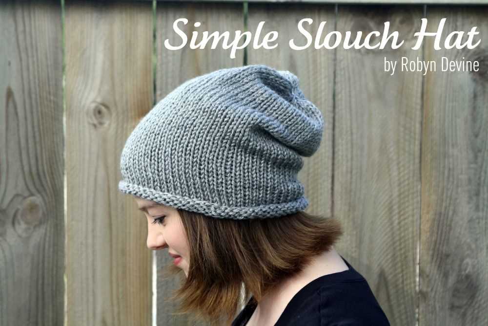 Knit slouchy hat pattern free