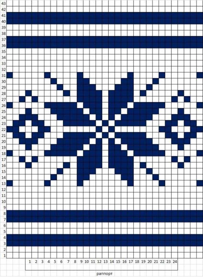 Knit snowflake ornament pattern