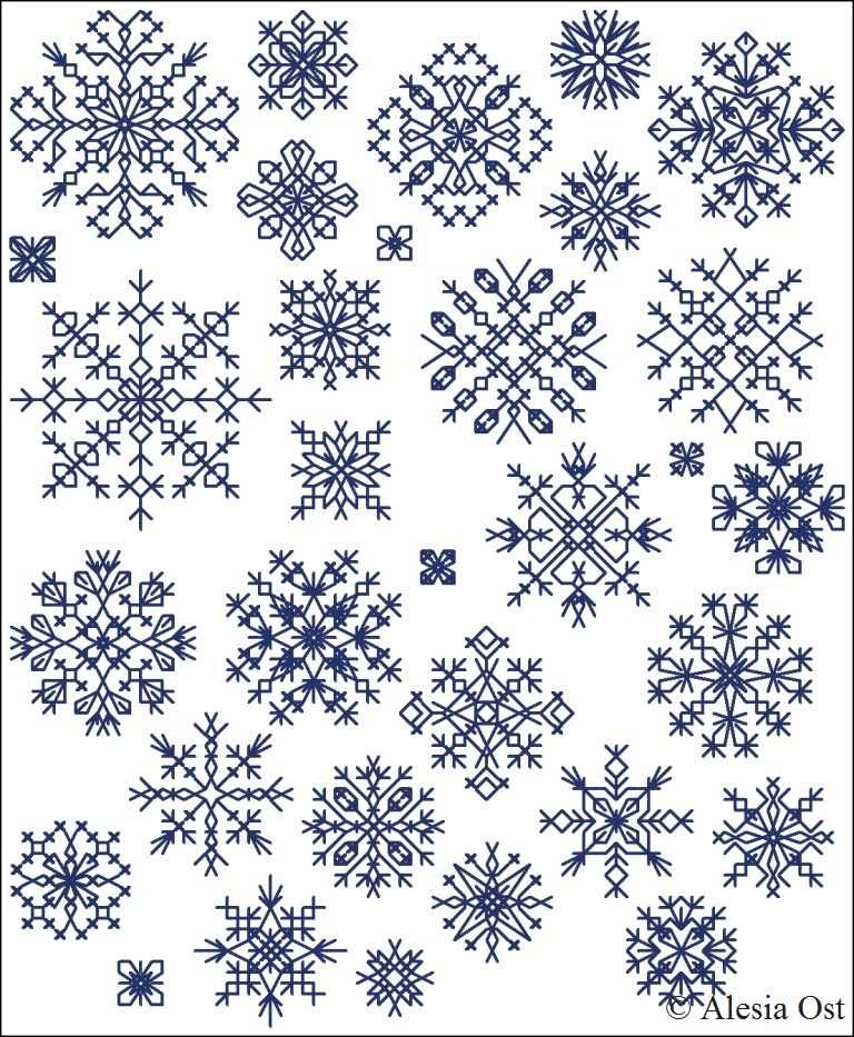 Knit snowflake ornament pattern