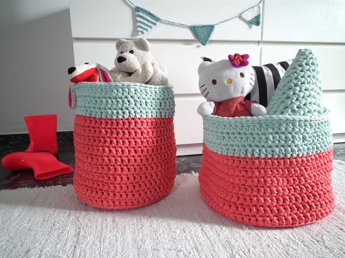 Knit storage bin pattern