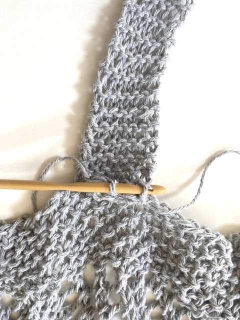 Knit string bag pattern