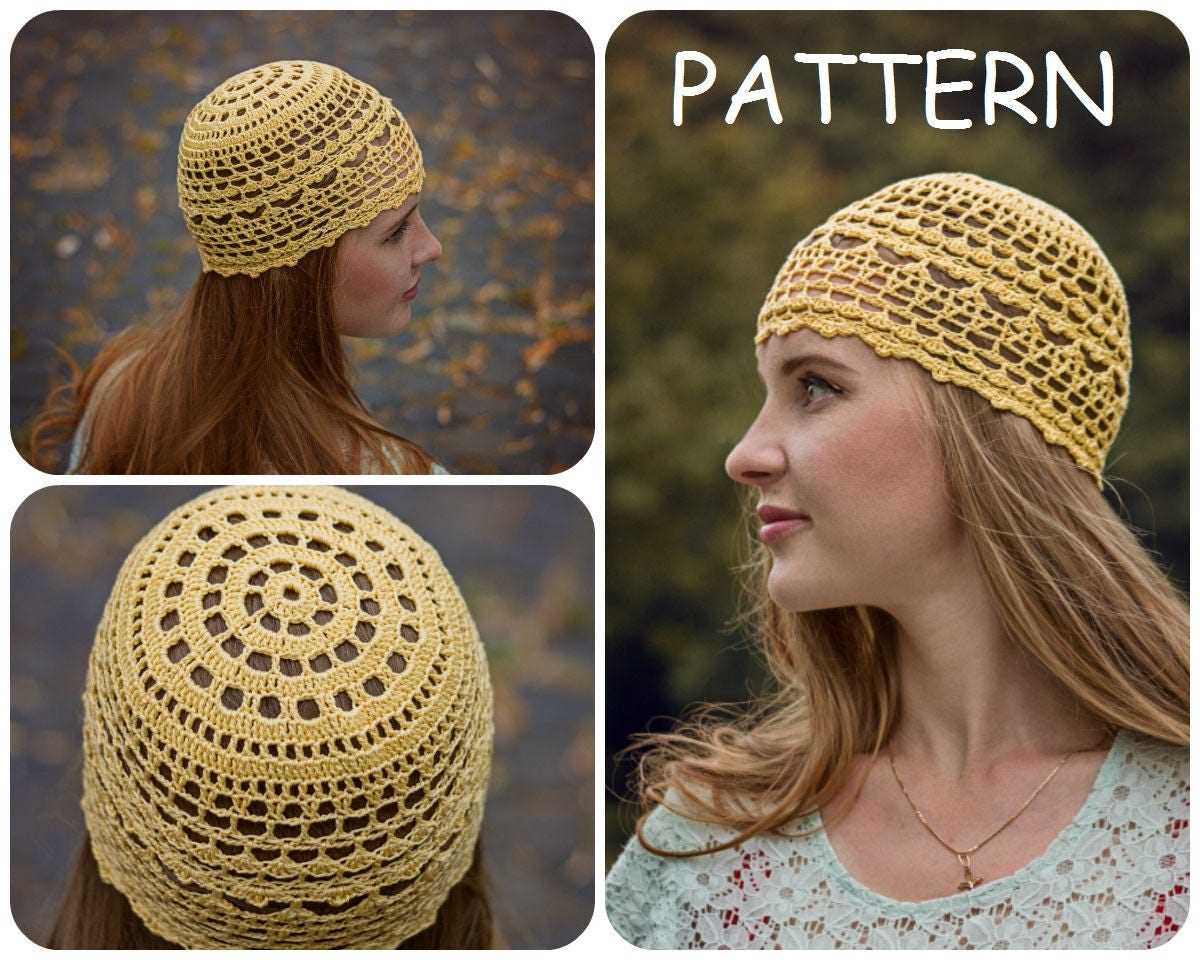 Knit summer beanie pattern