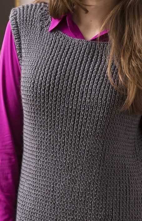 Knit sweater vest free pattern