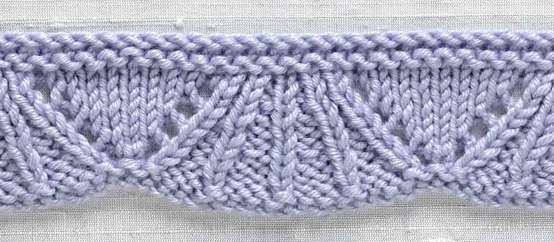 Knit trim patterns