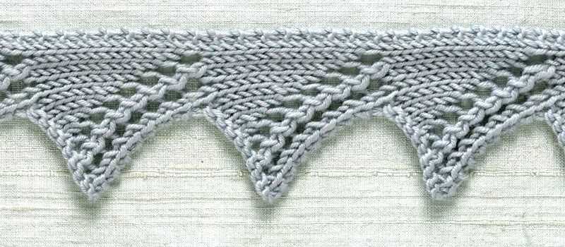 Knit trim patterns