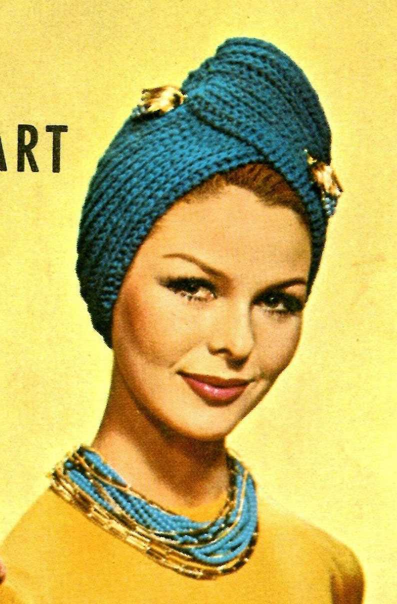 Knit turban hat pattern