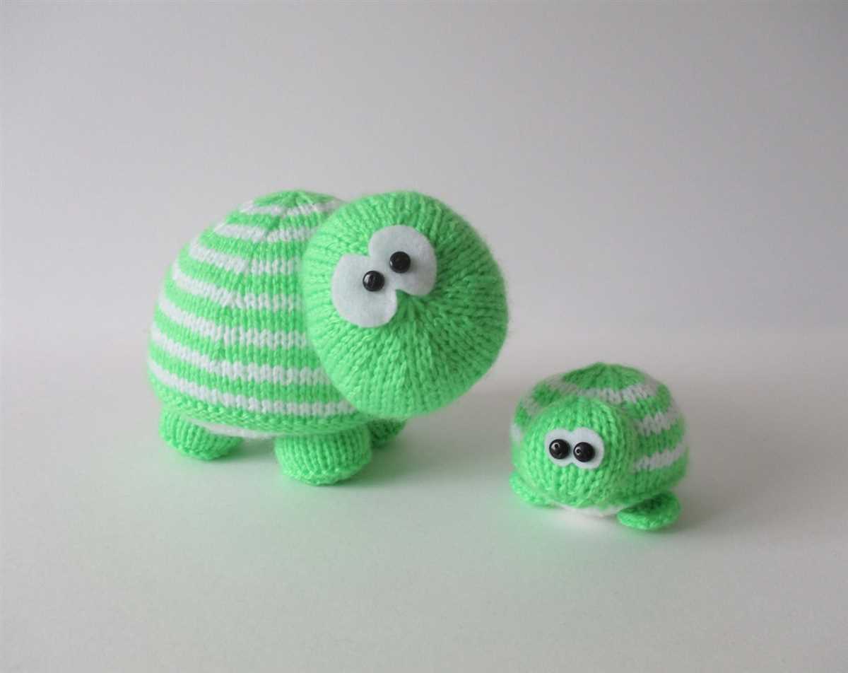 Knit turtle pattern