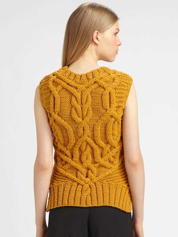 Knit vest top pattern