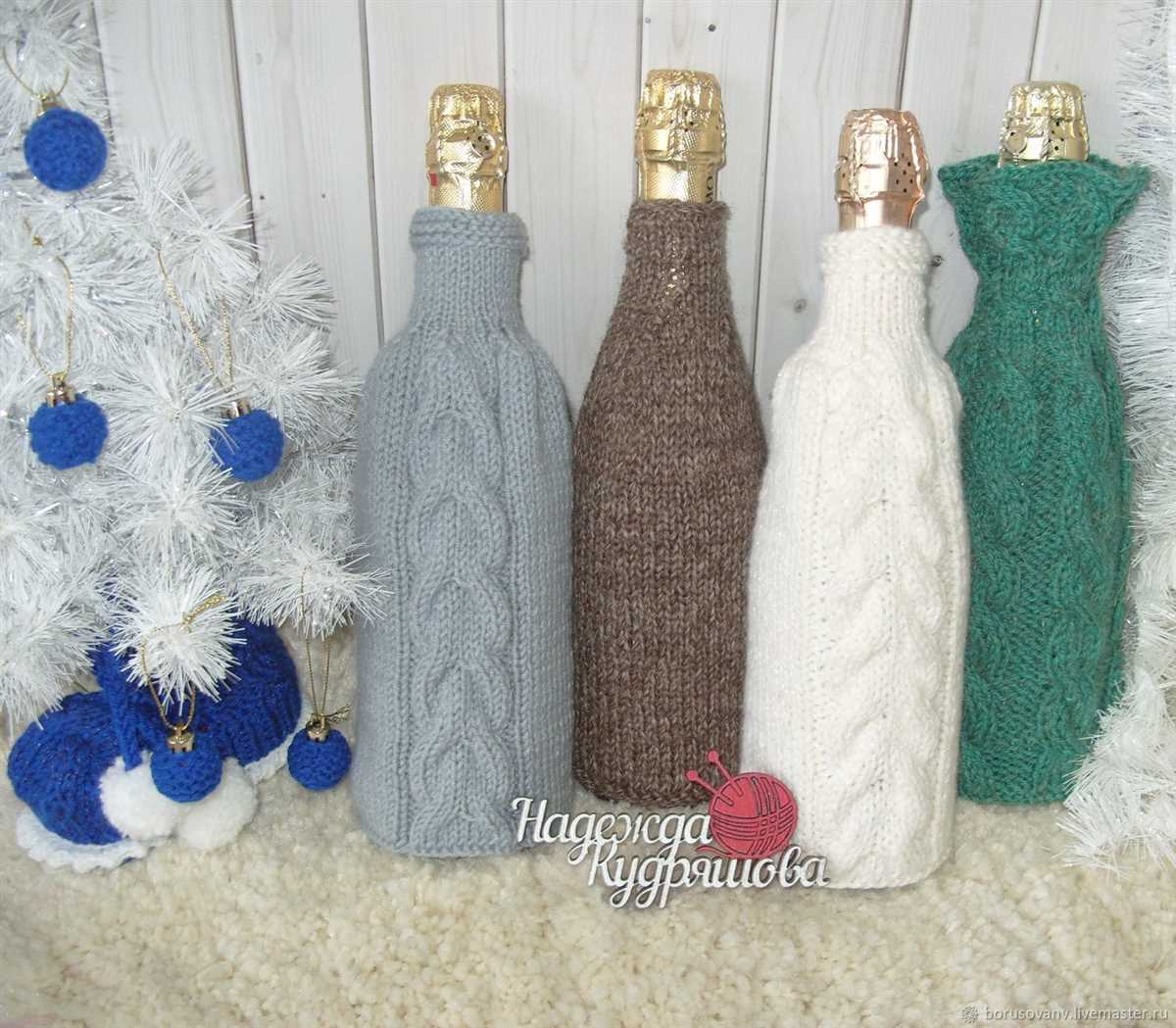 Knit wine bottle sweater pattern