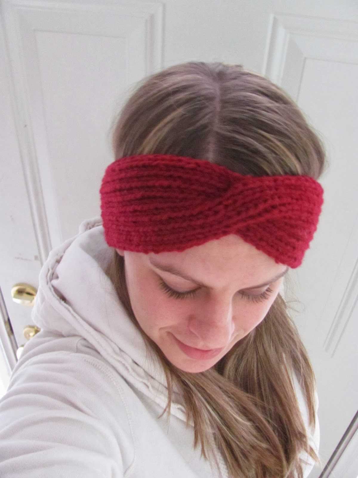 Knit winter headband pattern