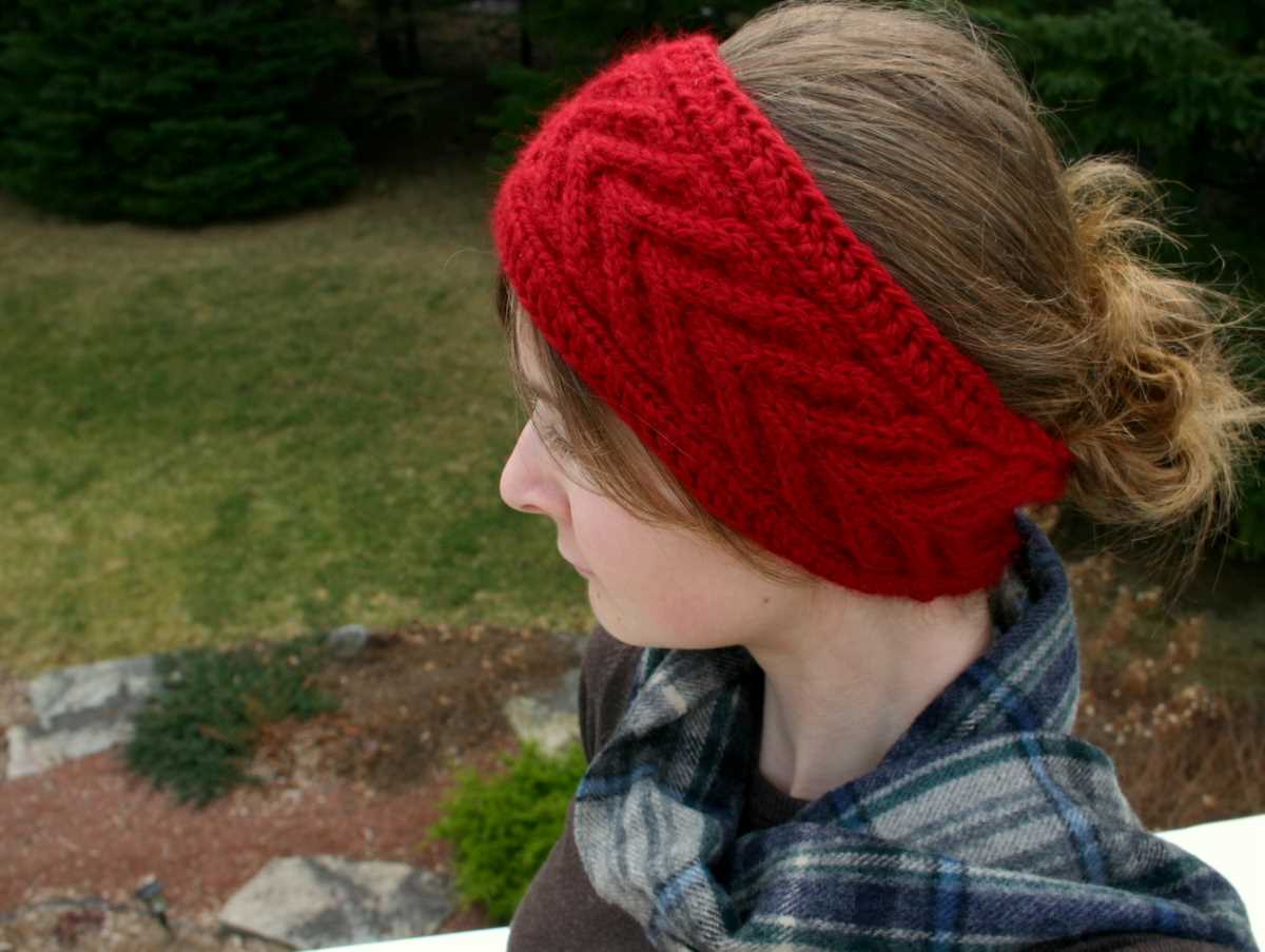 Knit winter headband pattern
