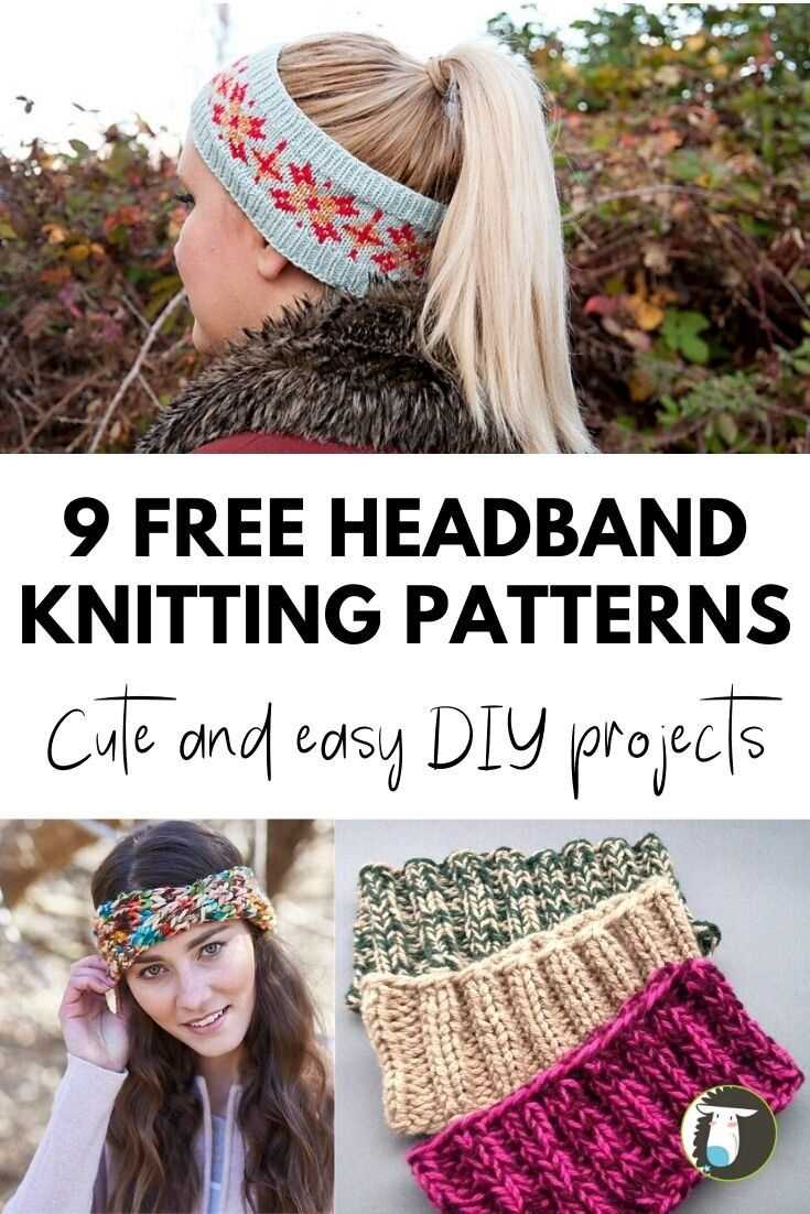 Knit winter headband pattern