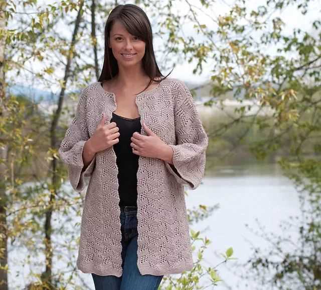 Knit wrap cardigan pattern