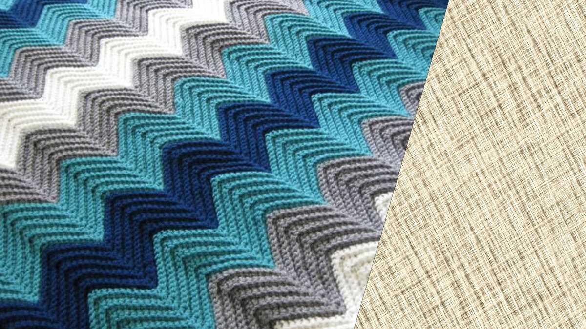 Knit zig zag pattern