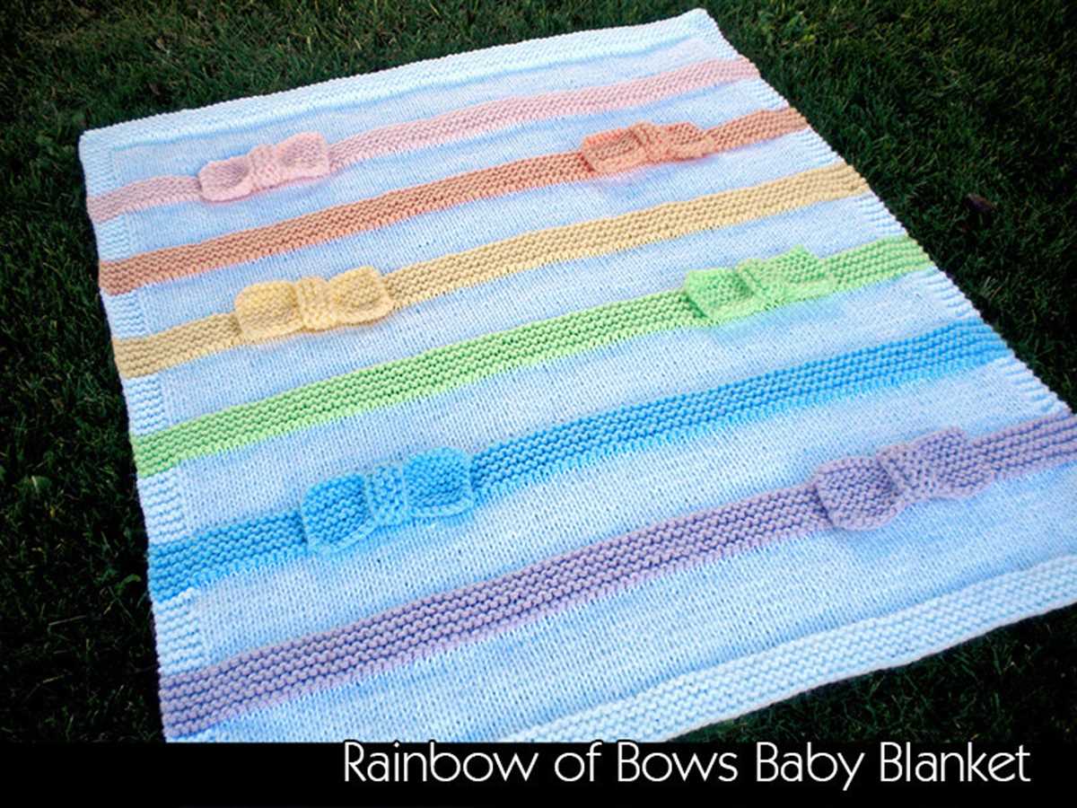 Knitted baby blanket pattern
