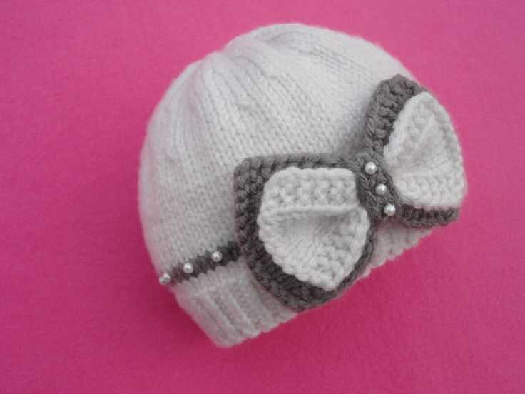 Knitted baby hat pattern