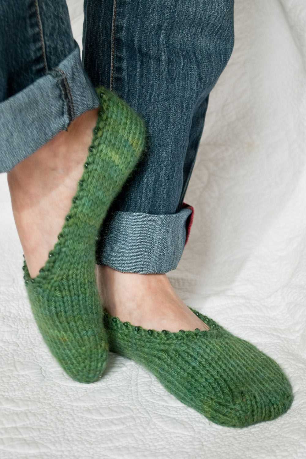Knitted ballet slippers pattern
