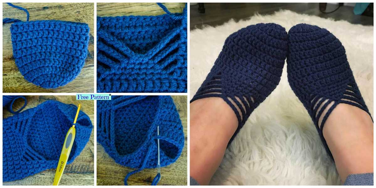 Knitted ballet slippers pattern