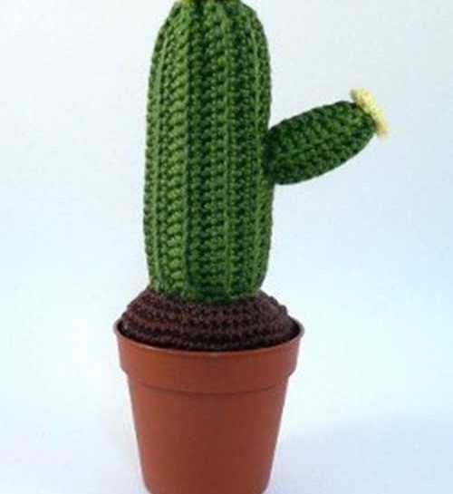 Knitted cactus plant pattern free
