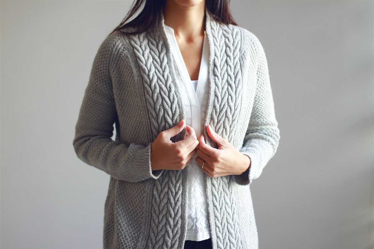 Knitted cardigan free pattern