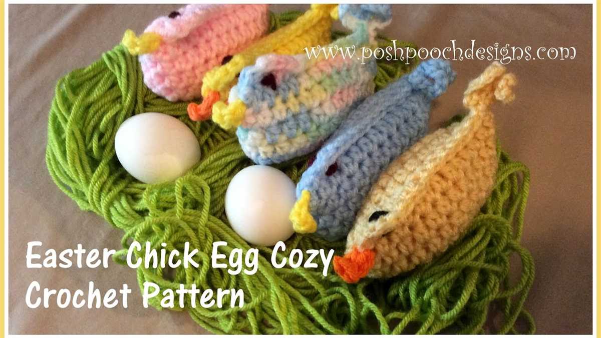 Knitted chick egg cosy pattern
