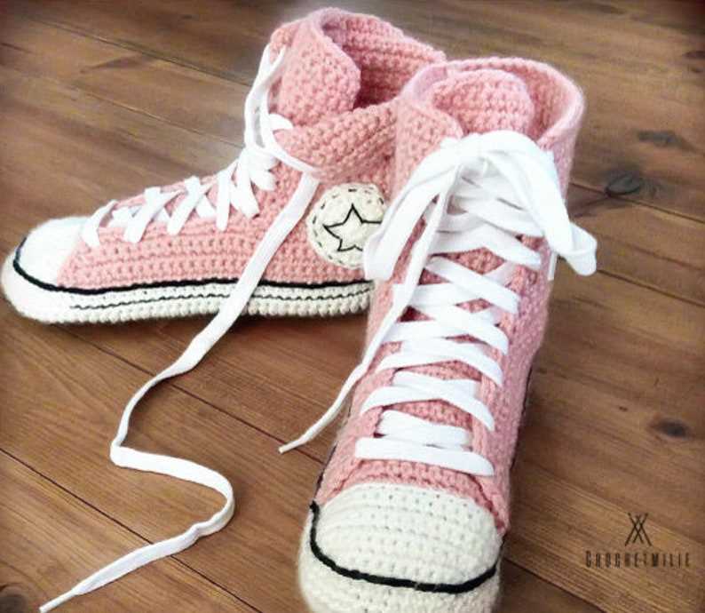 Knitted converse slippers pattern free