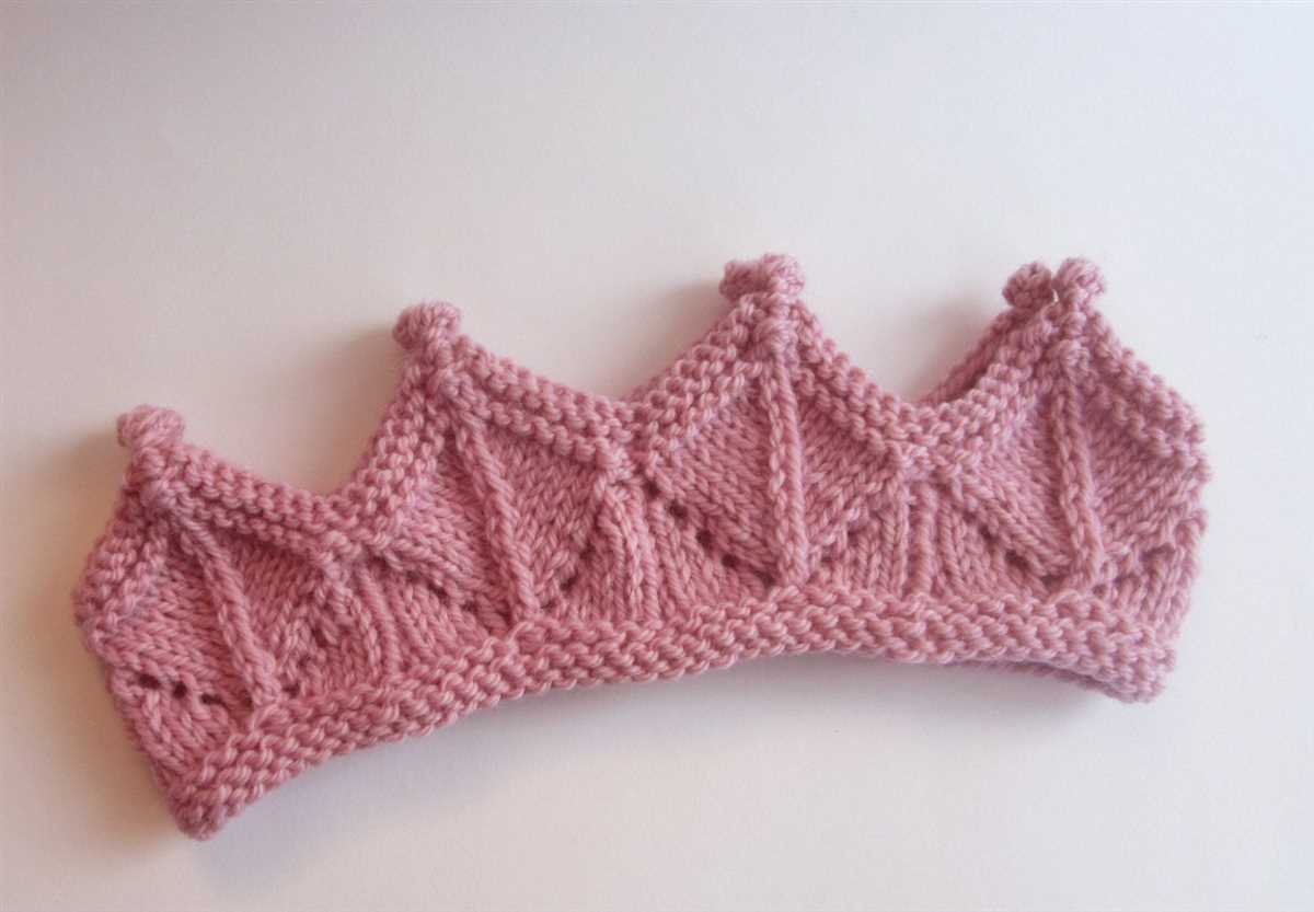 Knitted crown patterns free