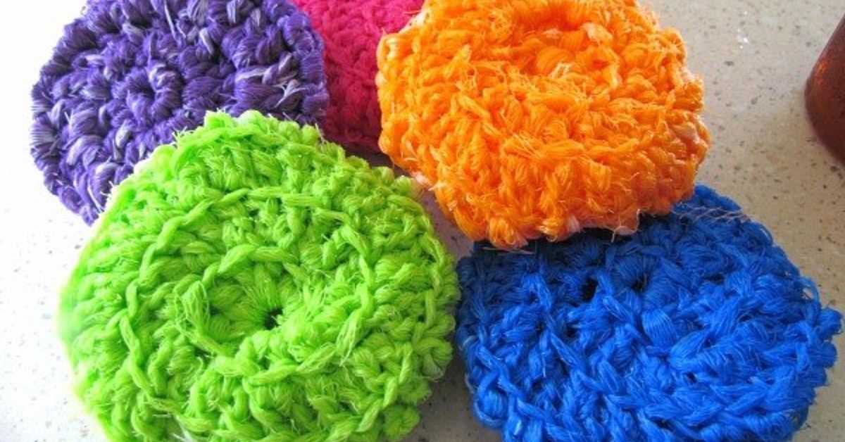 Knitted dish scrubber pattern