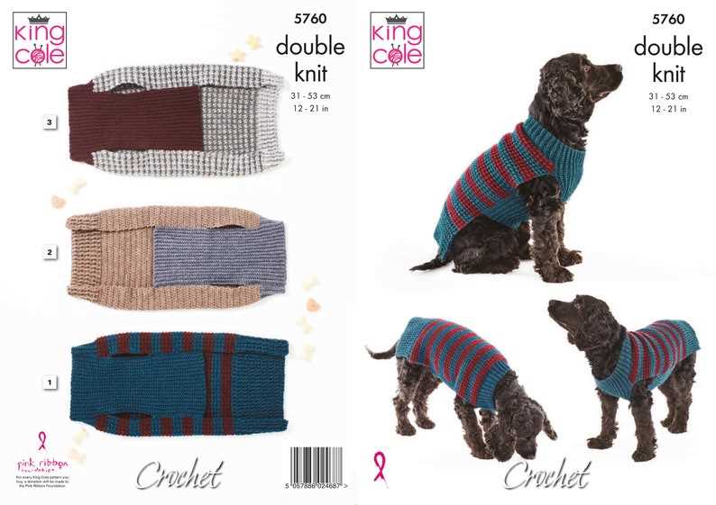 Knitted dog coat patterns easy