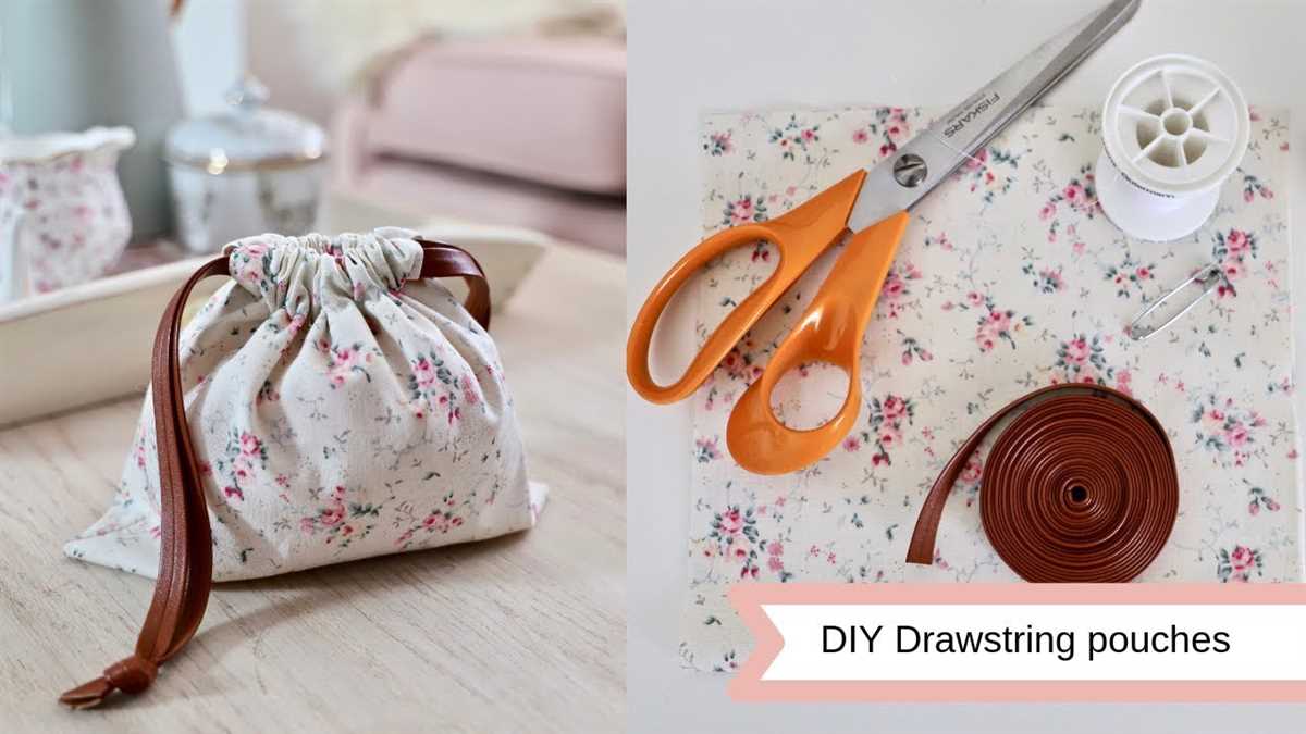 Knitted drawstring pouch pattern