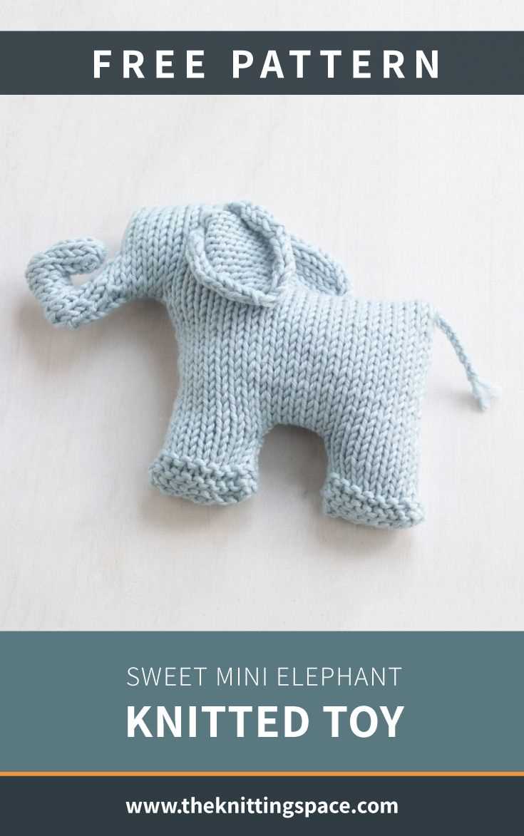 Knitted elephant free pattern