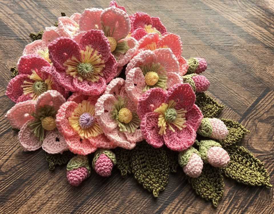 Knitted flowers patterns