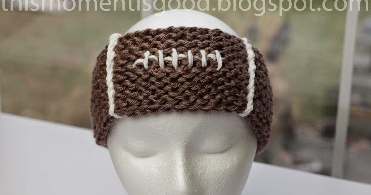 Knitted football hat pattern free