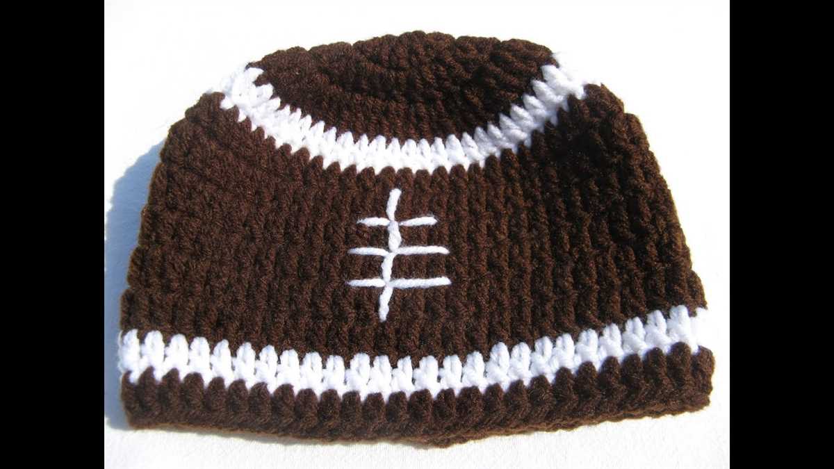 Knitted football hat pattern free