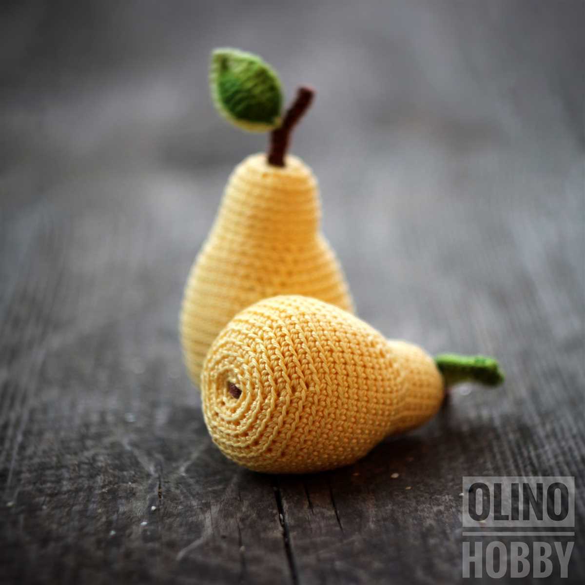 Knitted fruit patterns