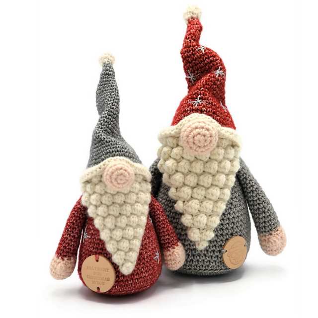 Knitted gnome ornament pattern