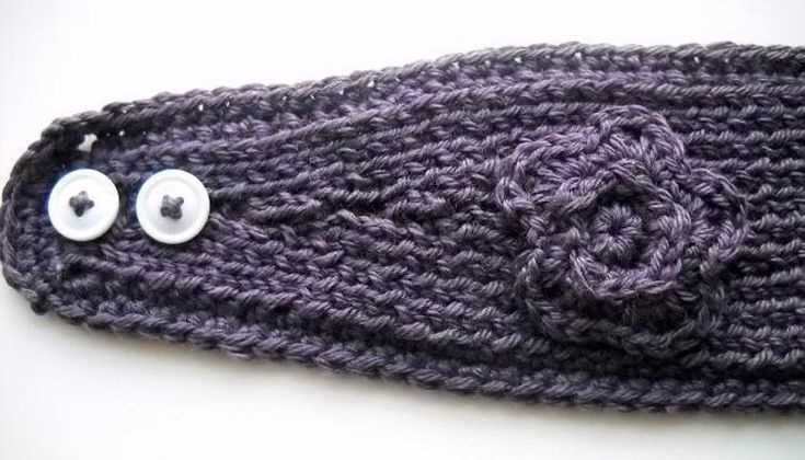 Knitted headband pattern straight needles