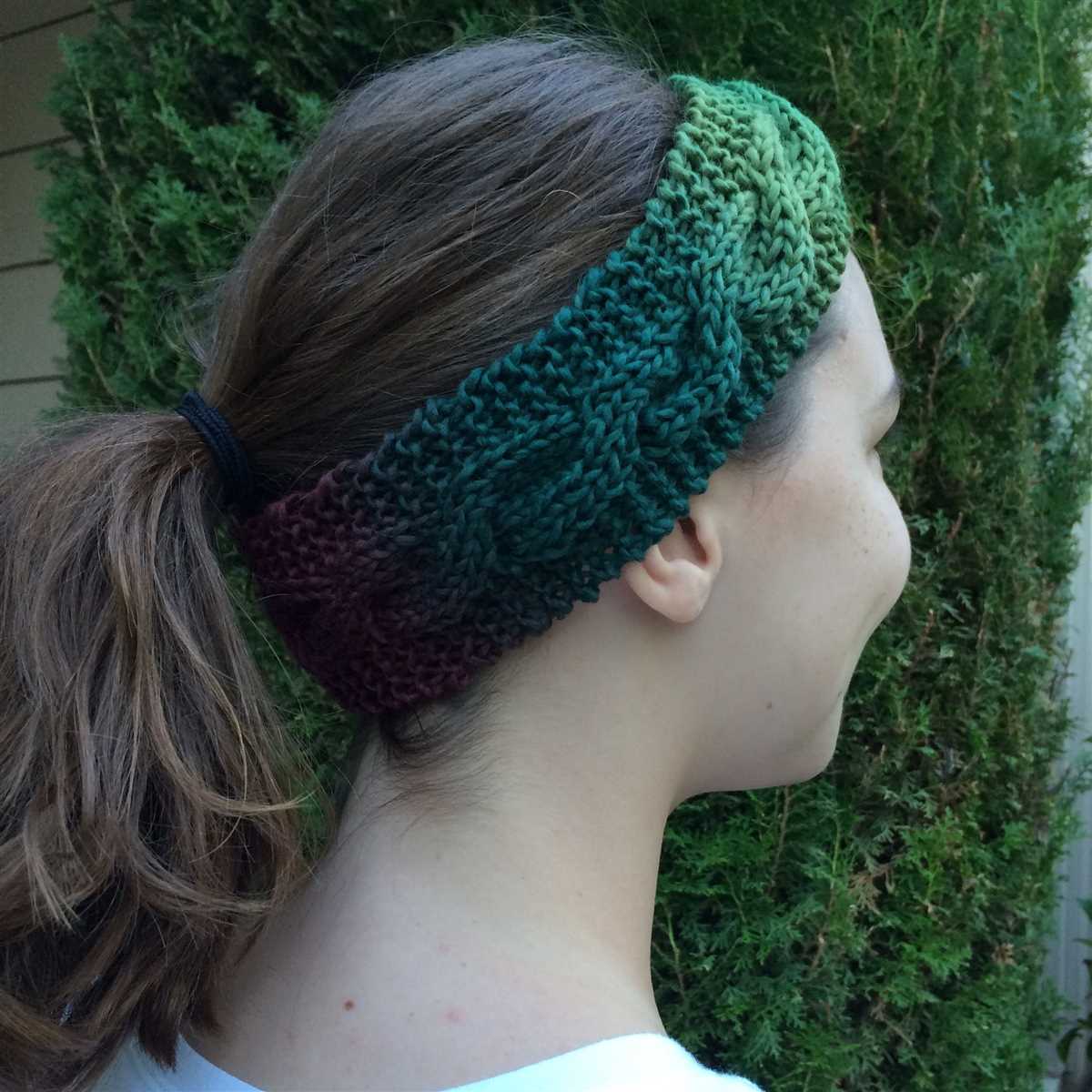 Knitted headband pattern straight needles