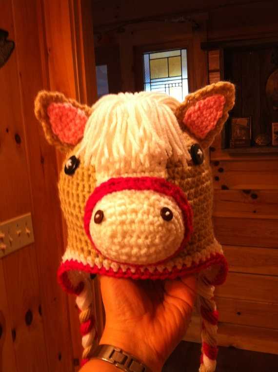 Free Knitting Pattern for Horse Hat Knitted horse hat pattern free