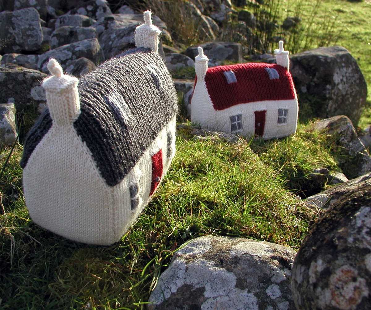 Knitted house pattern