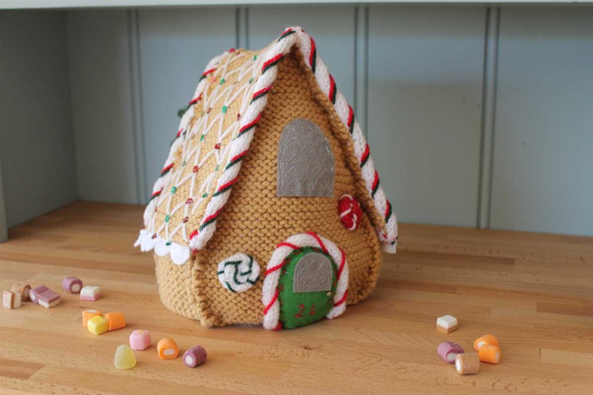 Knitted house pattern