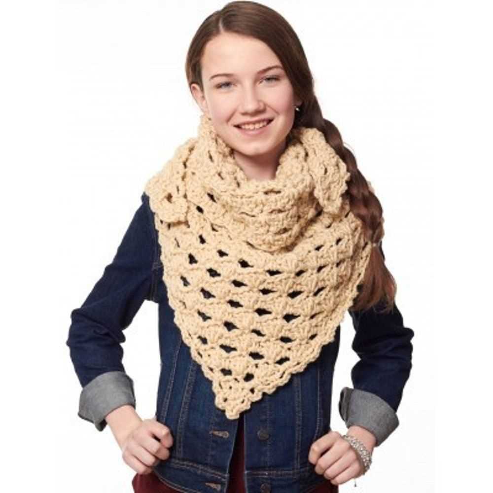 Knitted kerchief free pattern