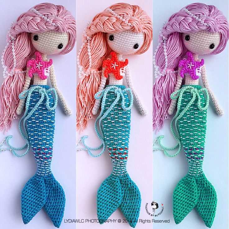 Knitted mermaid doll pattern free