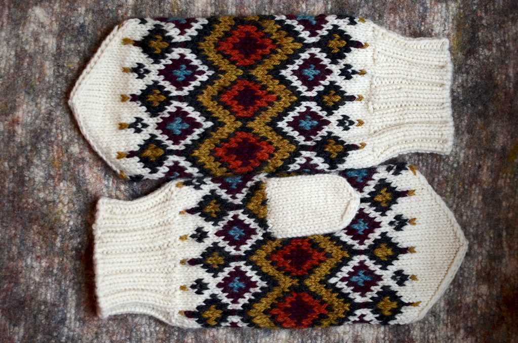 Knitted mitten patterns worsted weight